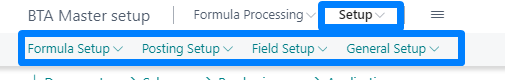Setup agreements